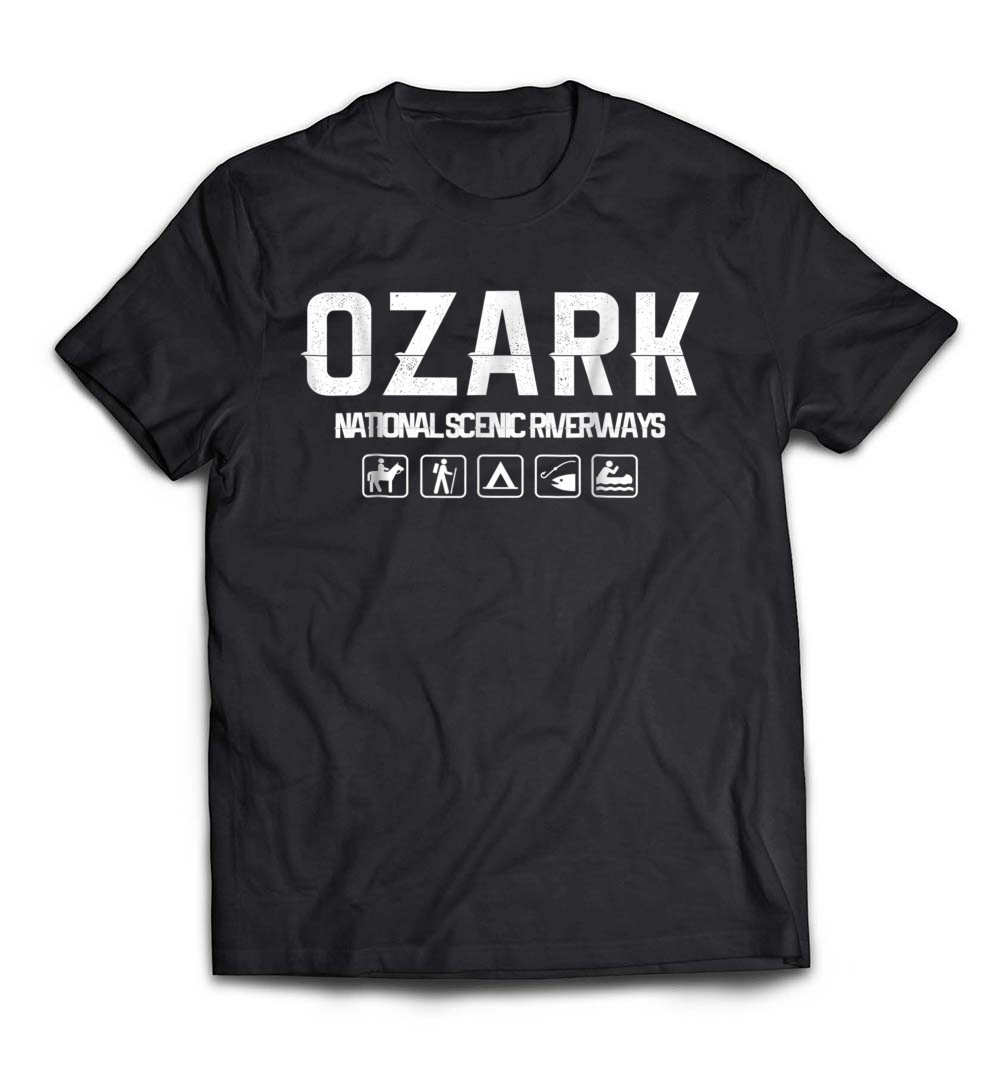 Ozark National Scenic River, Missouri Outdoor T-Shirt: Embrace Nature’s Beauty